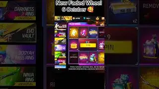 New Faded Wheel Event Today 🥰 6 October free fire new event