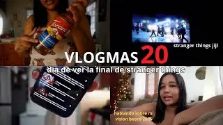 despedida de año era para ver stranger things + hablando sobre vision board 2025| vlogmas 20