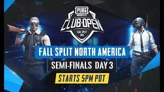 [EN] PMCO North America Semi Finals Day 3 | Fall Split | PUBG MOBILE CLUB OPEN 2020