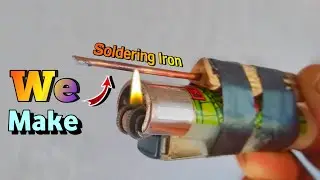 How To Make Soldering Iron Use Lighter | Lighter Life Hack | How To Make Iron | #shorts