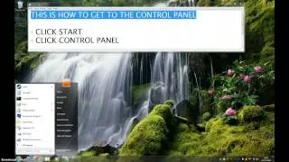 How To Get to the Control Panel - Windows 7