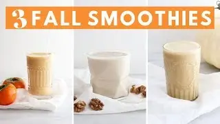 3 Fall Smoothies | Quick, Healthy Breakfasts | Healthy Grocery Girl
