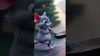 AI Mouse Runs Then Cooks 😂🐭🍳 #shorts