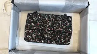 Chanel 23a sequins mini rectangular 20 UNBOXING