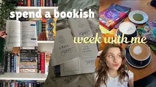 spend a bookish week with me! (reorganizing shelves, author event, book haul + more) 📖