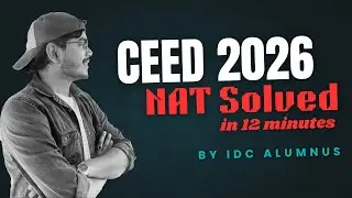 CEED 2026 | NAT SOLVED IN 12 MINUTES | CLAIM YOUR ANSWER #iitbombay #ceed #design #motivation #jee