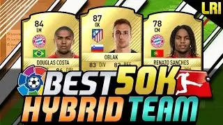 FIFA 17 | 'BEST 50K LIGA BBVA/BUNDESLIGA HYBRID SQUAD BUILDER EVER!' - FIFA 17 ULTIMATE TEAM