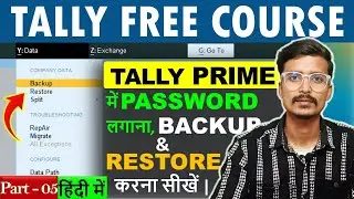 Backup and Restore in Tally Prime | How to take Backup & Restore Data #tallyprime