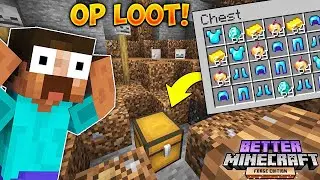I found OP loot in better Minecraft hardcore (Hindi)