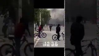 Islamic Revolutionary Guard Corps shooting people in the streets of Iran