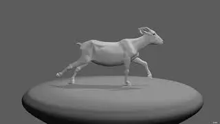 Goat Run Cycle Animation