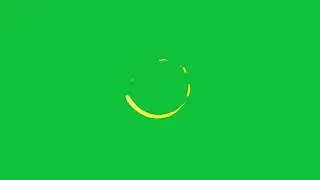 Yellow Line Trim Path Animation | Motion Stroke | Green Screen