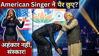The story of this American who touched Modi's feet will change your mind!