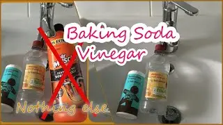 How to unclog a kitchen | bathroom sink using Baking Soda and Vinegar. Fast and Easy way