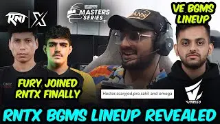 RNTX & VE BGMS Lineup Revealed🔥 FURY & Sensei Joins RNTX🥵 | Team Xspark
