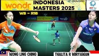 Wong Ling Ching vs Thalita Ramadhani Wiryawan | Badminton Indonesia Masters 2025 Super 100