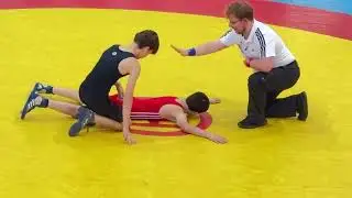 Ringen / Wrestling, Capital Baustoffe Cup 2023, Jugend C, 42 kg FR, Khalimov - Bartel, Finale 1+2