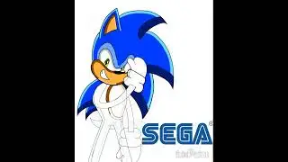 Sonic Sega Logo Poster