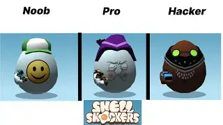 Noob vs. Pro vs. Hacker | Shell Shockers
