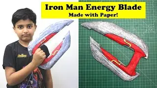 I made Iron Man Energy Blade with Paper (हिंदी में) | Easy Avengers DIY Paper Weapon Craft Ideas