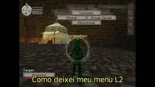 Como personalizar ou traduzir o menu de ações rápidas no Everquest Online Adventures - Playstation 2