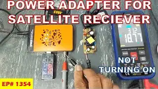 {1354} SPIDER T888 Satellite Receiver Not Turning ON | Power Adapter Repair for Mini HD Receiver