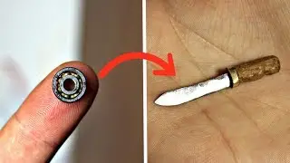 Making a Mini  Hunting Knife From an Old Bearing