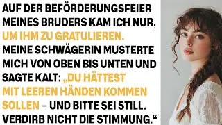 Auf der Beförderungsparty meines Bruders sahen sie auf mich herab – Minuten später kam Bestellung