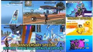 8Th Anniversary New Infinity Train Free fire | Group Discount Event | Tonight Update | Ff New Event