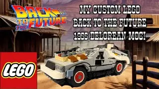 Моя самодельная модель автомобиля Delorean 1955 года из фильма &laquo;Назад в будущее III&raquo; из LEGO! 🤠🕰️