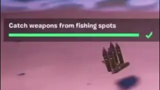 Catch weapons from fishing spots