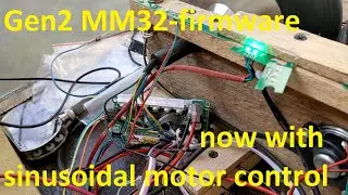 Gen2 MM32 hoverboard firmware now with sinusoidal motor control (and autodetect)