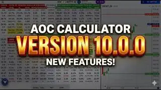 Version 10.0.0 AOC | Option chain | Chart | Automatic Support and Resistance | ALL in One Platform