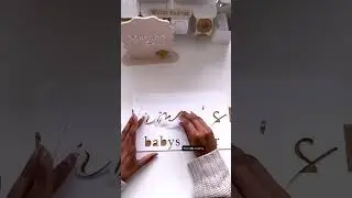 Custom made for a special day - Matcha bar tafelbordje en tekst voor Irma&rsquo;s babyshower 🤎
