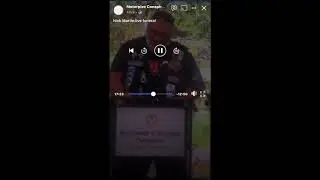 &ldquo;Chitch&rdquo; Rebels Member speaking Nick Martin Funeral