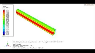 Selfheating in fatigue test using Abaqus
