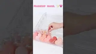 Lilybyred Heart Blush Rack Organizing  💗 Aesthetic Korean Makeup Setup #beauty#makeup#blush#shorts