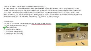 2022 NHT Biology Human change over time and Scientific investigation