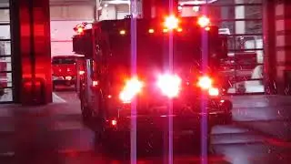 Logansport Fire Engine 101 Responding - Lift Assist - Night Response