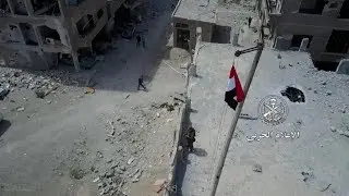 Syria military drone video said to show its control over Eastern Ghouta
