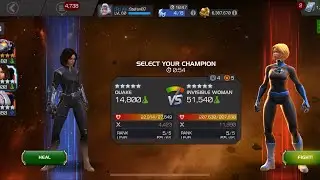 #MCOC Quake vs Invisible Woman (Map 6 Miniboss) EASY ONE SHOT
