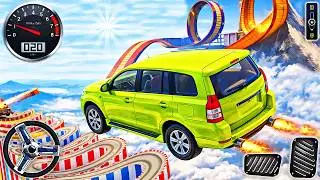 Mega Ramps Prado Car Stunt Race 3D - Impossible Jeep Wala Driving Game | Android Gameplay