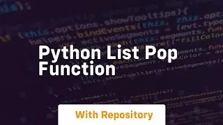 python list pop function