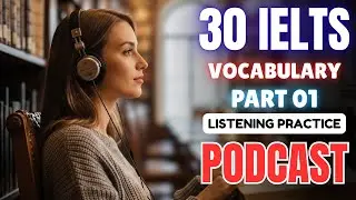 30 IELTS Vocabulary: Part 01 🎧 || Advanced English Words with Podcast || Boost Your Band Score Fast!