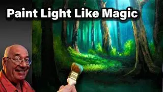 Bob Ross Style Masterpiece with this EASY Oil Painting for Beginners