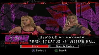 Trish Stratus vs Jillian Hall | Single No Manager - WWE SmackDown vs. Raw 2007