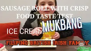 BRITISH FOODS SAUSAGE ROLL | ICE CREAM | MUKBANG | D'BAXTER FAMILY