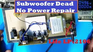 Dead Subwoofer, Not Powering  On Board Repair--How Linear Power Supply Works.