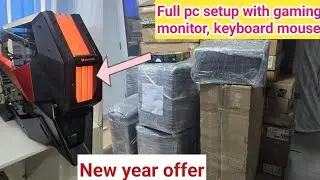 Full pc setup with gaming monitor, keyboard mouse || Trading setup || Budget gaming pc