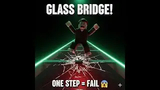 Roblox glass bridge challenge live #roblox #live #shorts